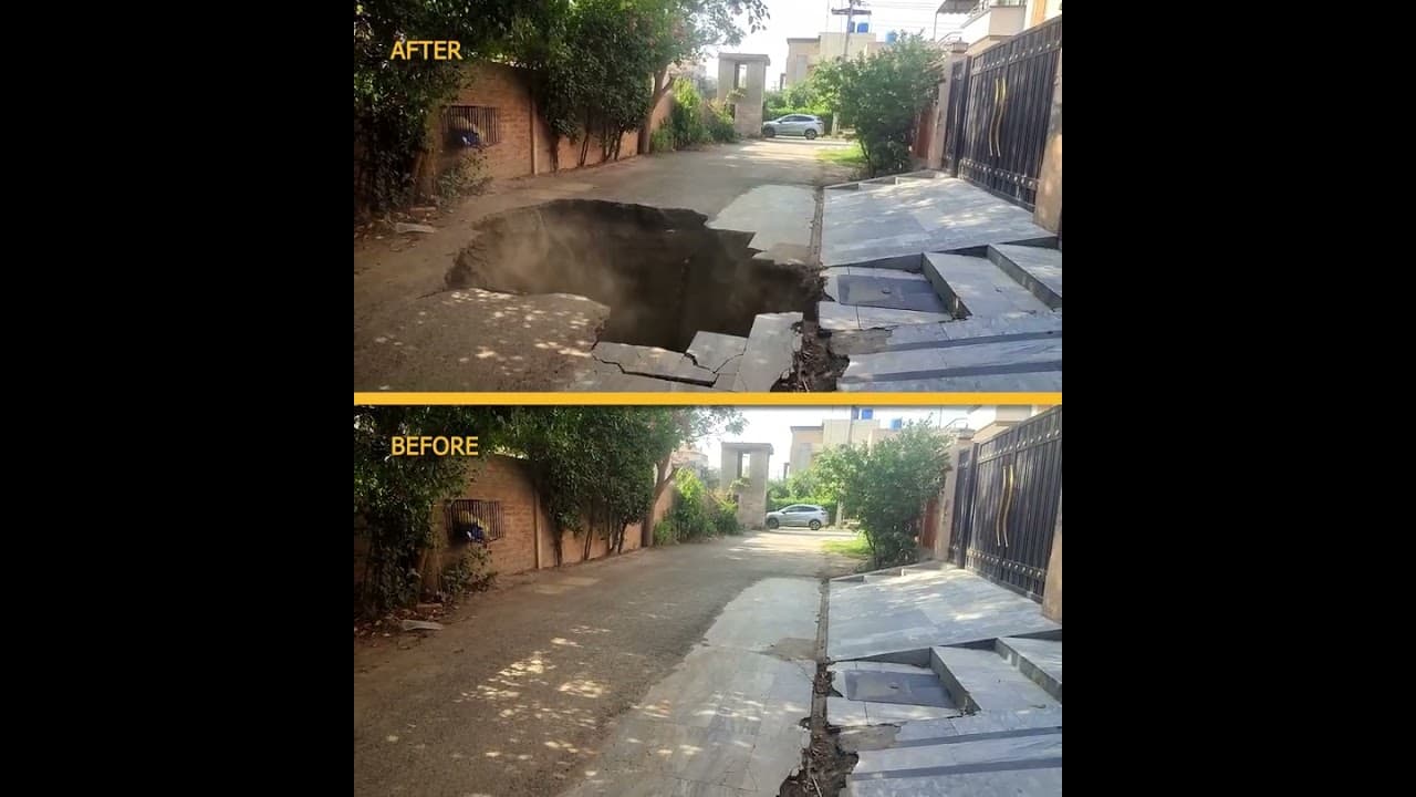 GIANT SINKHOLE MONSTER! 😱 Before vs After AI VFX Reveal | Seedance 2.0