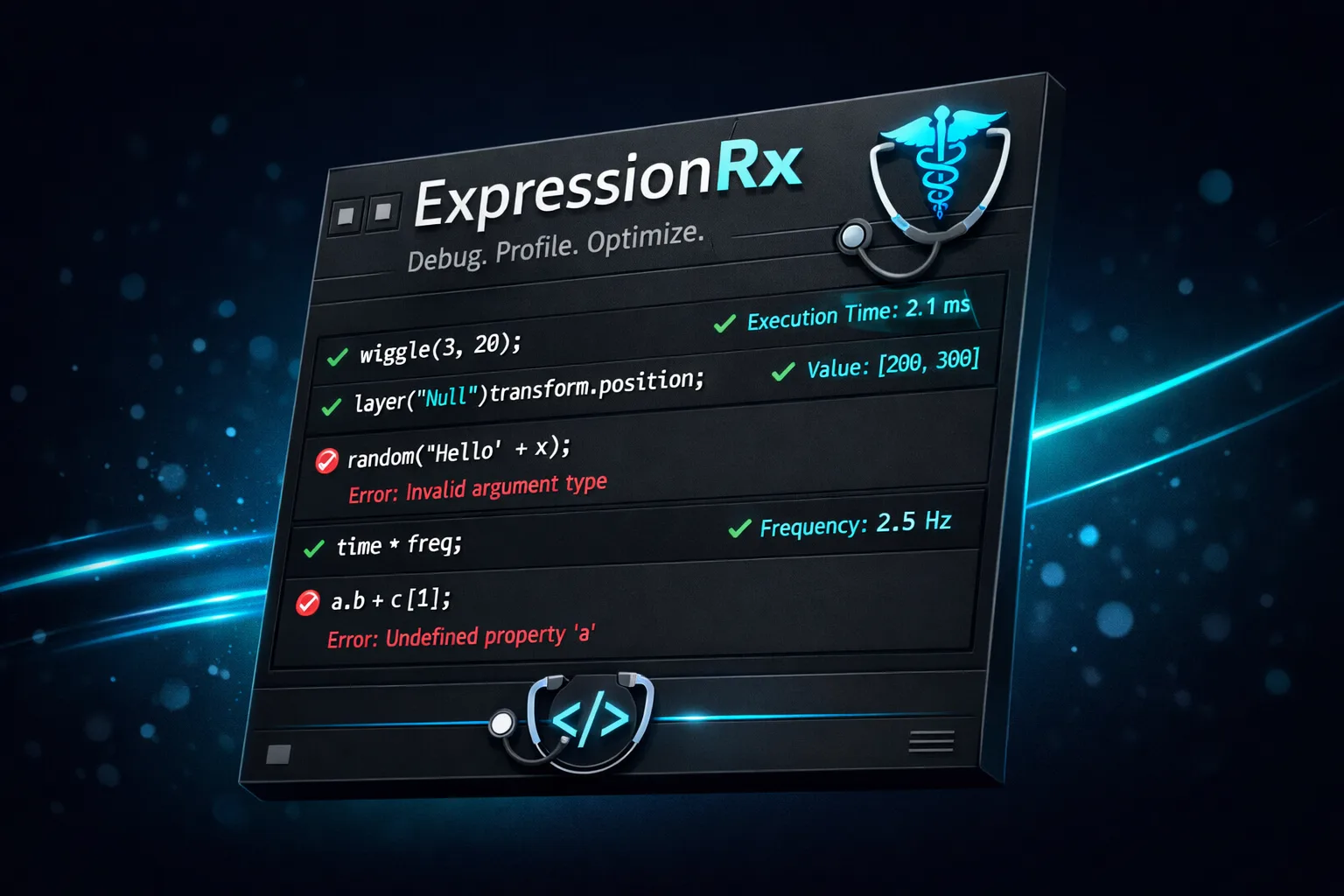 ExpressionRx — After Effects Expression Auditor